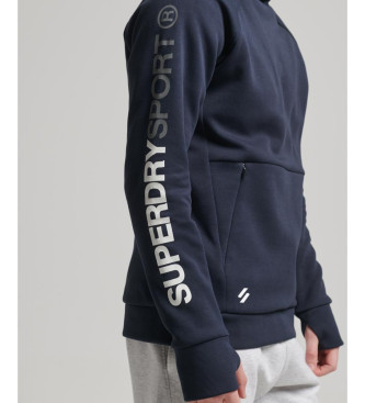 Superdry Gymtech sweatshirt med htte navy