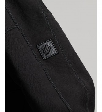 Superdry Code Tech zip-up hoodie black