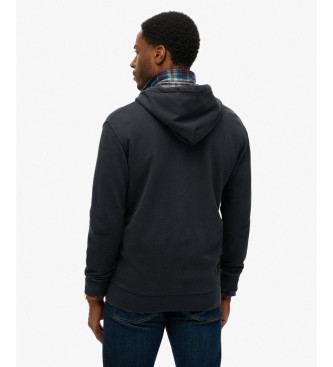 Superdry Essential navy zip hoodie Essential navy