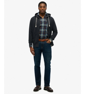 Superdry Essential navy zip hoodie Essential navy