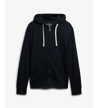 Superdry Essential navy zip hoodie Essential navy