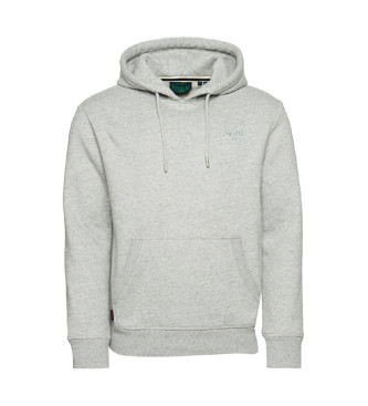 Superdry Sudadera con capucha y logotipo Essential gris