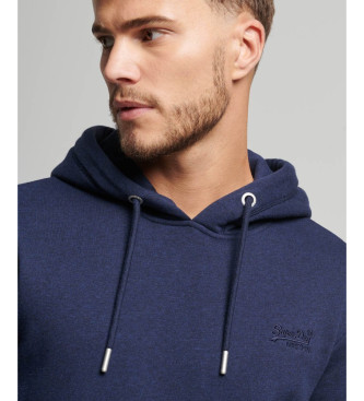 Superdry Sweat  capuche avec logo Essential en bleu marine