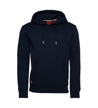 Superdry Sweat  capuche avec logo Essential en bleu marine