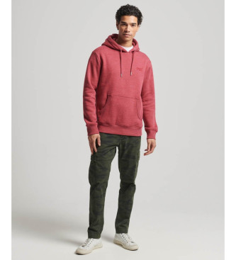 Superdry Sweatshirt com capuz e logtipo Essential vermelho