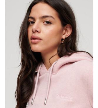 Superdry Sweat  capuche avec logo Rose essentiel