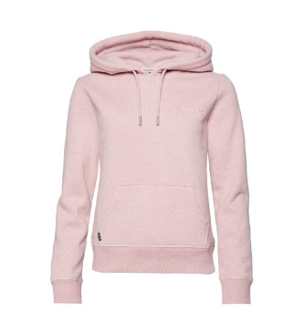 Superdry Sweat  capuche avec logo Rose essentiel