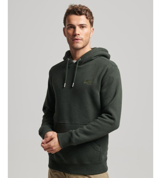 Superdry Hooded sweatshirt with logo Essential green