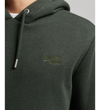 Superdry Hooded sweatshirt with logo Essential green