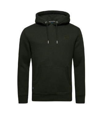 Superdry Hooded sweatshirt with logo Essential green