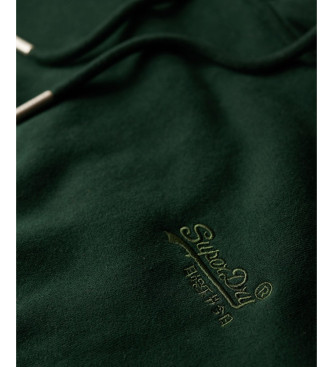 Superdry Hooded sweatshirt met logo Essential groen