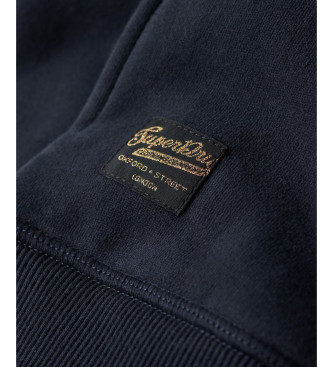 Superdry Sudadera con capucha y logotipo metalizado Luxe marino