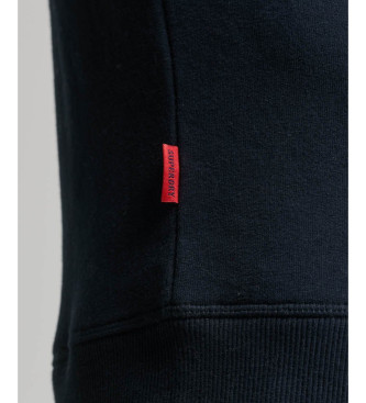 Superdry Sweatshirt com gola redonda e logtipo Essential navy