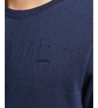 Superdry Sudadera con cuello redondo y logotipo Essential marino