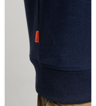 Superdry Sweatshirt with crew neck and logo Essential navy