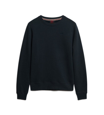 Superdry Sweater met ronde hals en logo Essential marine