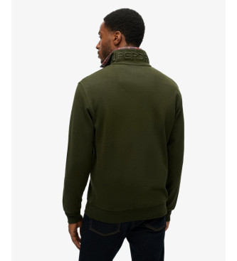 Superdry Half-zip sweatshirt with logo Utility green