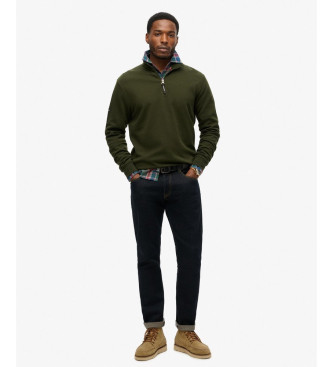 Superdry Half-zip sweatshirt with logo Utility green