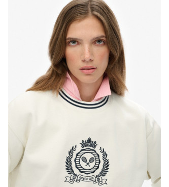 Superdry Country Club sweatshirt vit