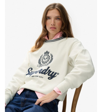 Superdry Country Club sweatshirt vit