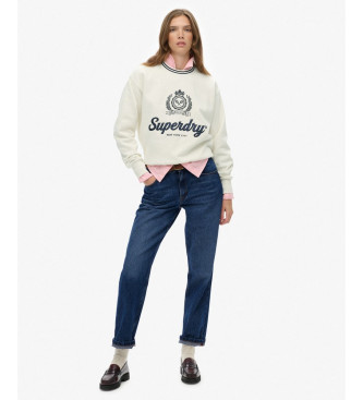 Superdry Country Club sweatshirt vit