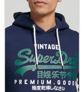 Superdry Sweat-shirt vintage avec logo bleu