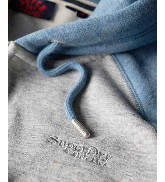 Superdry Baseball-Sweatshirt grau, blau