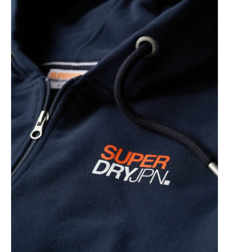 Superdry Prosto prilegajoča se majica Sportswear navy