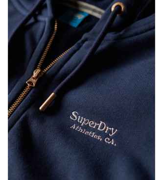 Superdry Niebieska bluza z logo Essential