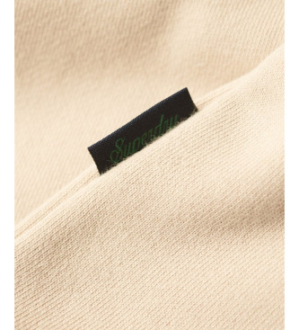 Superdry Essentieel Logo beige sweatshirt