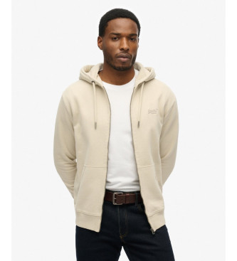 Superdry Essential Logo beige sweatshirt
