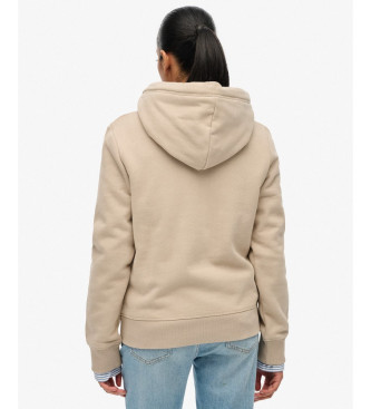 Superdry Essential Logo beige sweatshirt