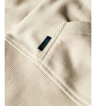 Superdry Essential Logo Sweatshirt Zipper beige