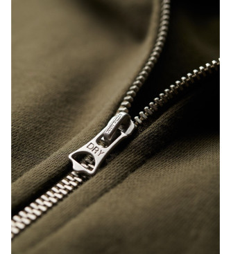 Superdry Essential Majica z logotipom Zipper green
