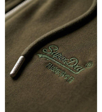 Superdry Essential Majica z logotipom Zipper green