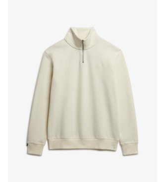 Superdry Moletom Essential Logo Henley branco sujo