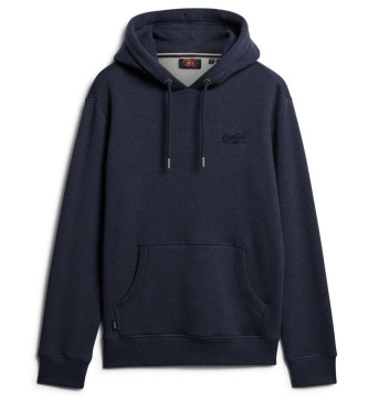 Superdry Felpa essenziale con logo blu scuro