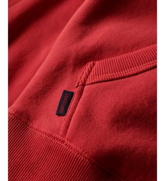 Superdry Bluza z logo Essential czerwona