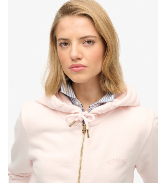 Superdry Essential Logo Zip Sweatshirt light pink