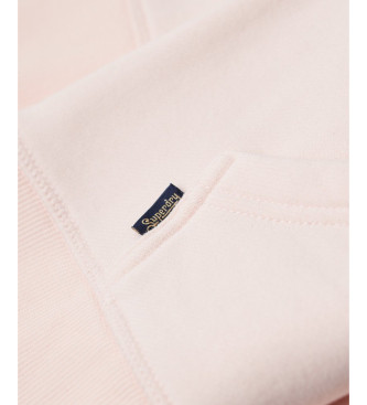 Superdry Essential Logo Zip Sweatshirt roze