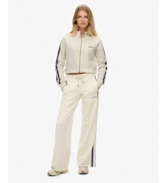 Superdry Essential Logo Zip Track Sweatshirt beige
