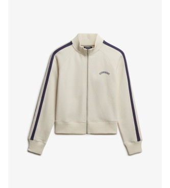 Superdry Essential Logo Zip Track Sweatshirt beige