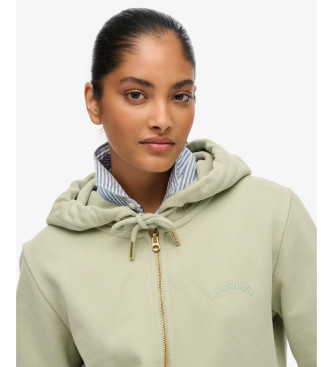 Superdry Essential Logo Zip Sweatshirt green
