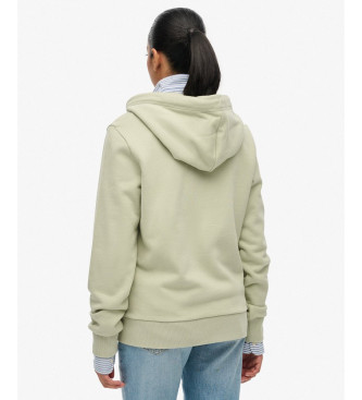Superdry Essential Logo Zip Sweatshirt green