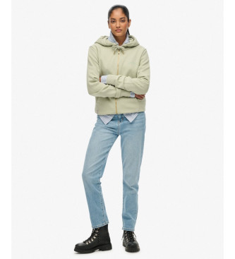 Superdry Essential Logo Zip Sweatshirt green