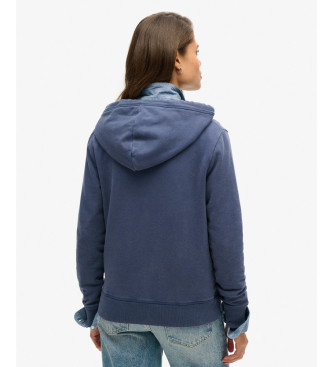Superdry Essential Logo Zip sweatshirt blauw