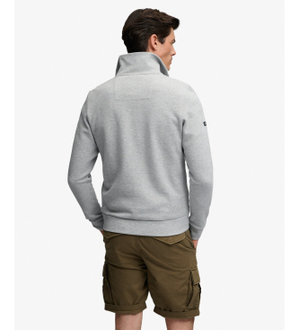 Superdry Essential Half Zip Sweatshirt grey