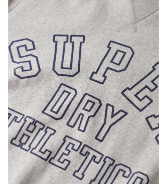 Superdry Atletisch grijs sweatshirt met print