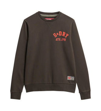 Superdry Bluza z nadrukiem Athletic czarna