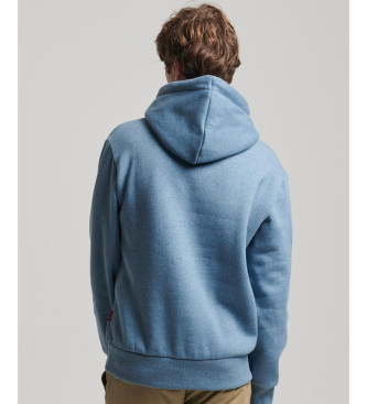 Superdry Graphic hooded sweatshirt Travel Postcard blue